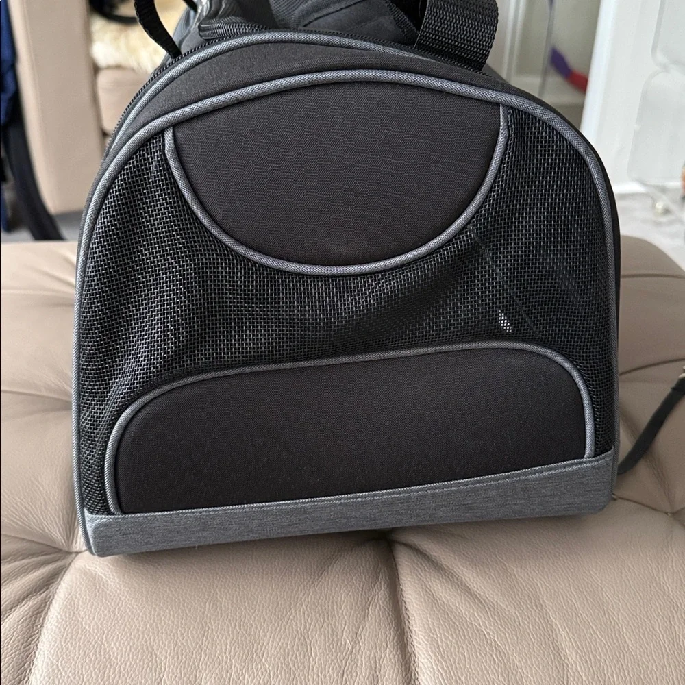 Nautica Black and Gray Duffel Bag